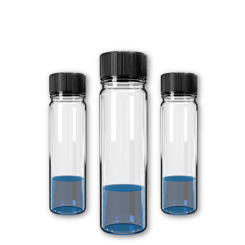 Vials for bioprocessing solutions