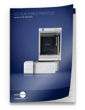 MFI Brochure learn about micro-flow imaging from ProteinSimple a Bio-Techne brand