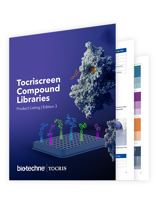 A guide to the products in the Tocriscreen range of compound libaries, key product features, current research and applications in drug screening.